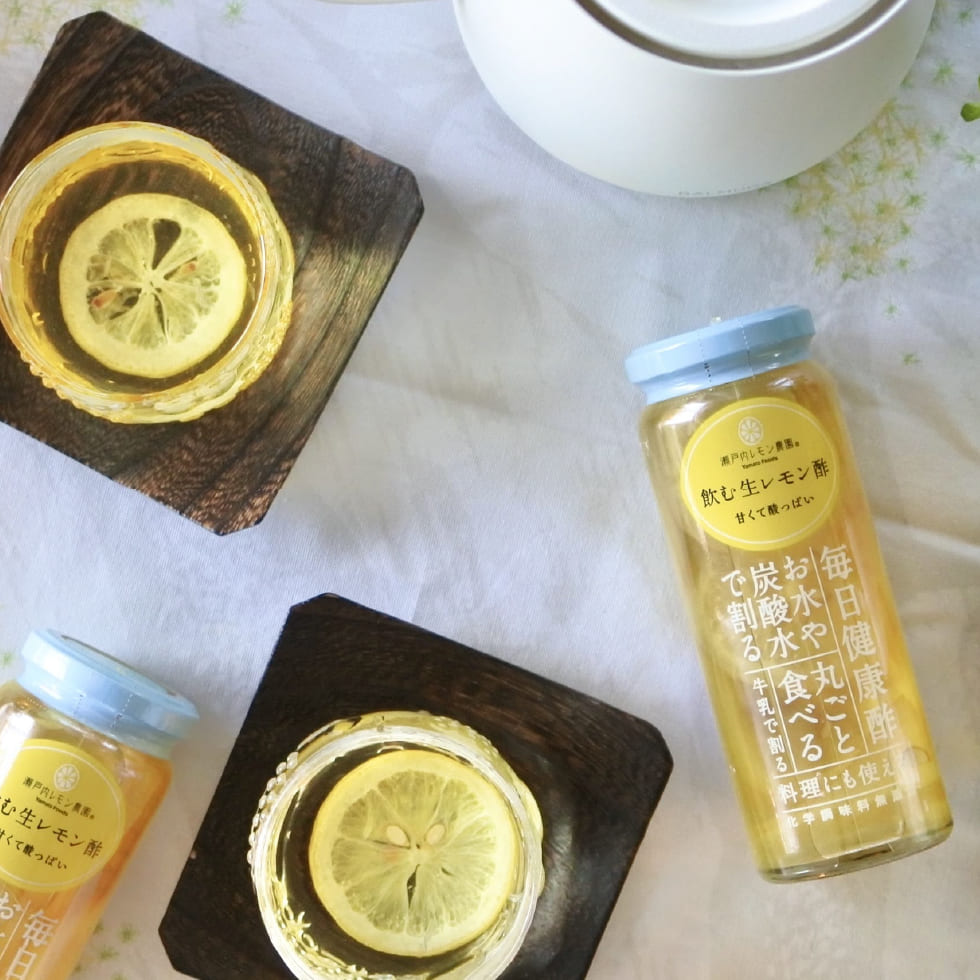 ヤマトフーズ 瀬戸内レモン&りんご酢 220g 12本セット 広島県産 レモン使用 化学調味料無添加