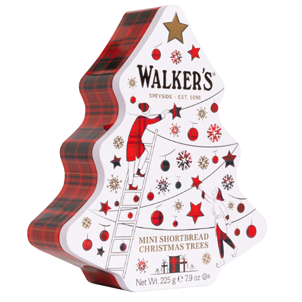 ウォーカー クリスマスツリー缶 #1425、 225g 送料無料 クリスマス walkers イギリス 英国王室御用達