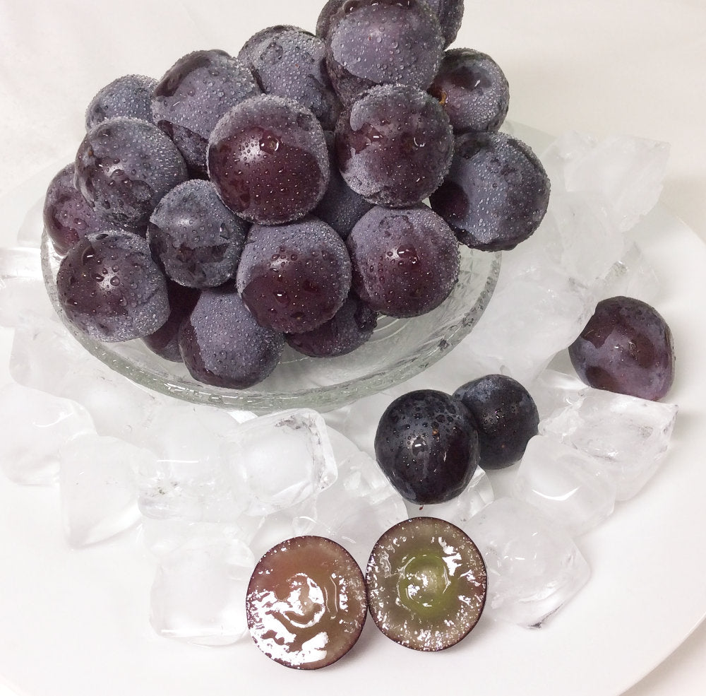 三次ピオーネ 特選 広島産 2房 1kg 化粧箱入り 露地物 クール便 送料無料 北海道、沖縄、離島除く 黒い真珠 ぶどう 三次 進物ギフト