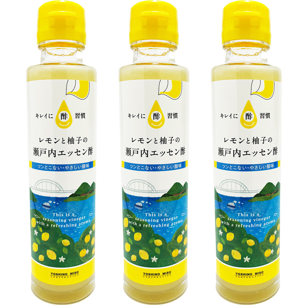 瀬戸内エッセン酢 160g レモン ゆず 塩麹ちょい足し アレンジ よしの味噌