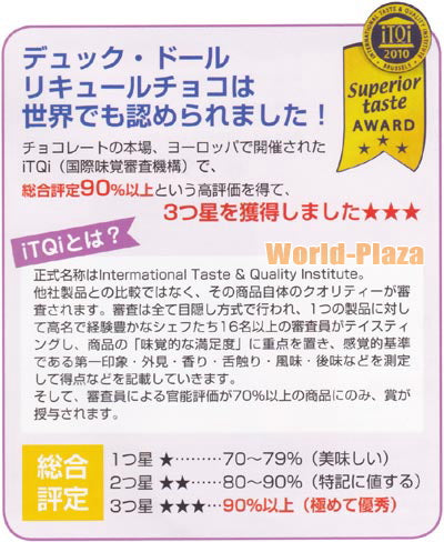デュックドール リキュール木箱125g10粒 送料込み ベルギーチョコ Duc d’O 輸入チョコ