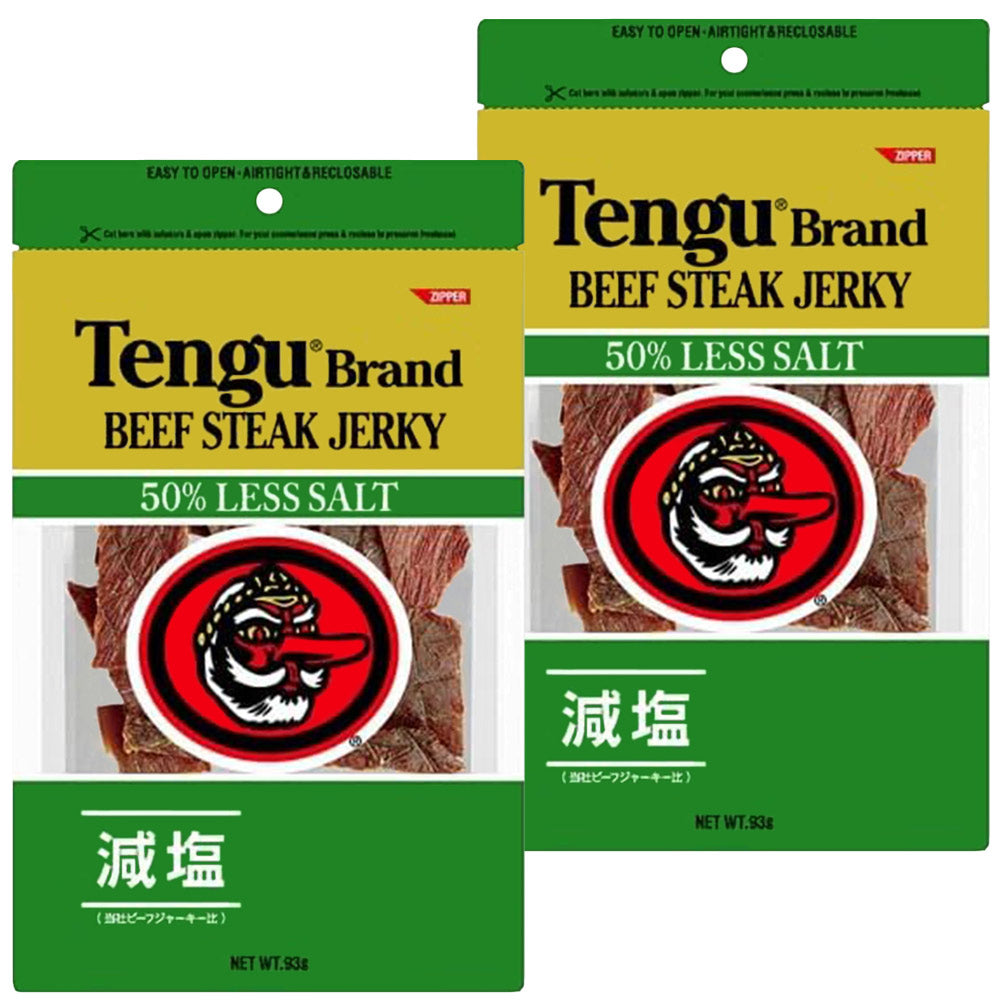 テングビーフジャーキー 減塩50% 93g ポストお届け便セット