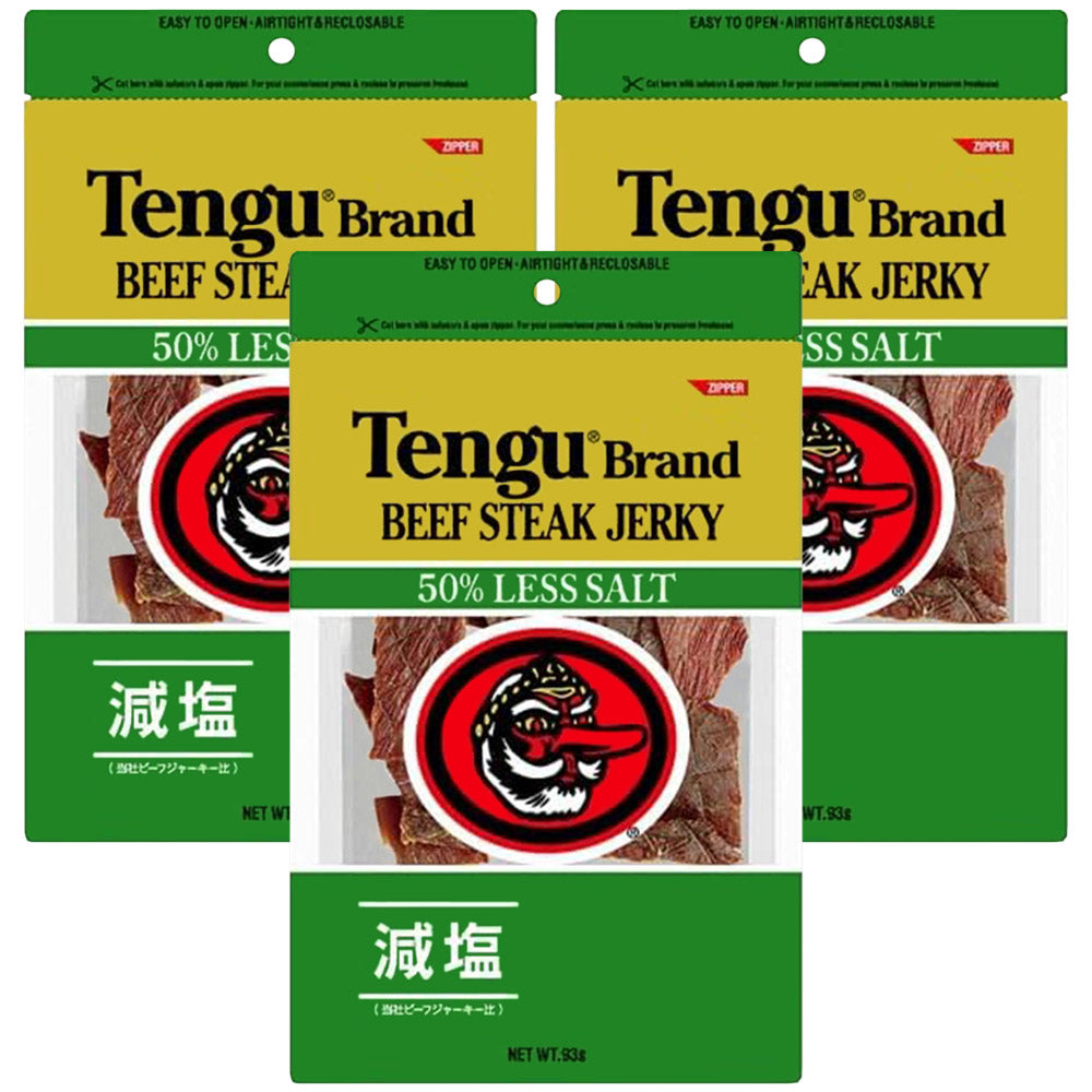 テングビーフジャーキー 減塩50% 93g ポストお届け便セット