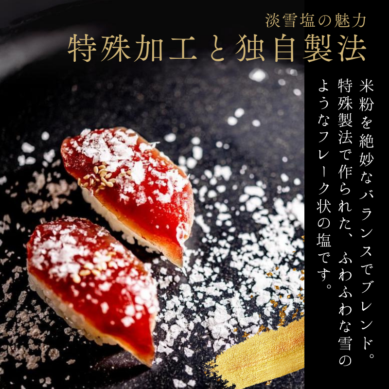 淡雪塩 20g 10袋セット 送料込み 寿司 ステーキ 料亭 ワンランクアップ 日東食品工業