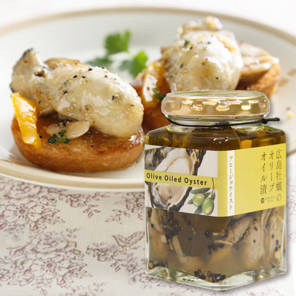 丸福食品　広島牡蠣のオリーブオイル漬け　170g　アヒージョテイスト　瓶入り