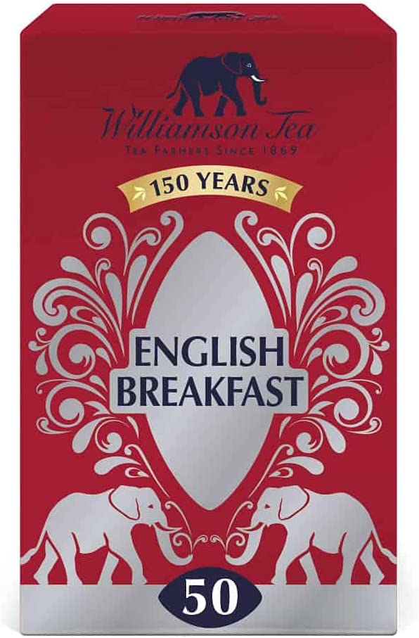 Williamson Tea ウィリアムソンティー イングリッシュブレックファースト ティーバック 2箱 (1箱2.5g×50P) 送料込み 紅茶 ケニア イギリス