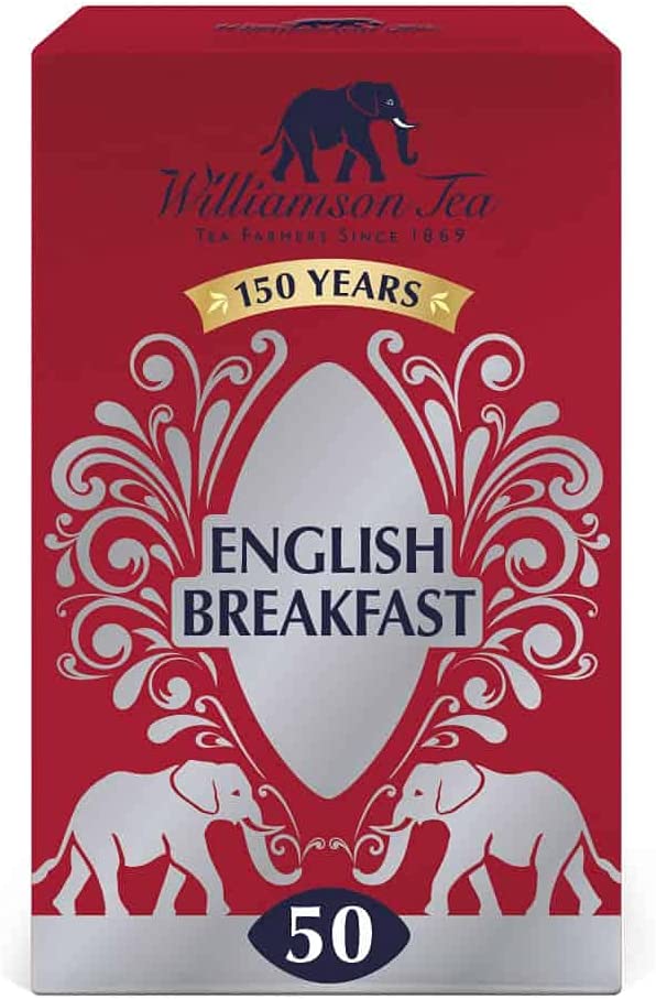 Williamson Tea ウィリアムソンティー イングリッシュブレックファースト ティーバック 2箱 (1箱2.5ｇ×50P) 送料込み 紅茶 ケニア イギリス