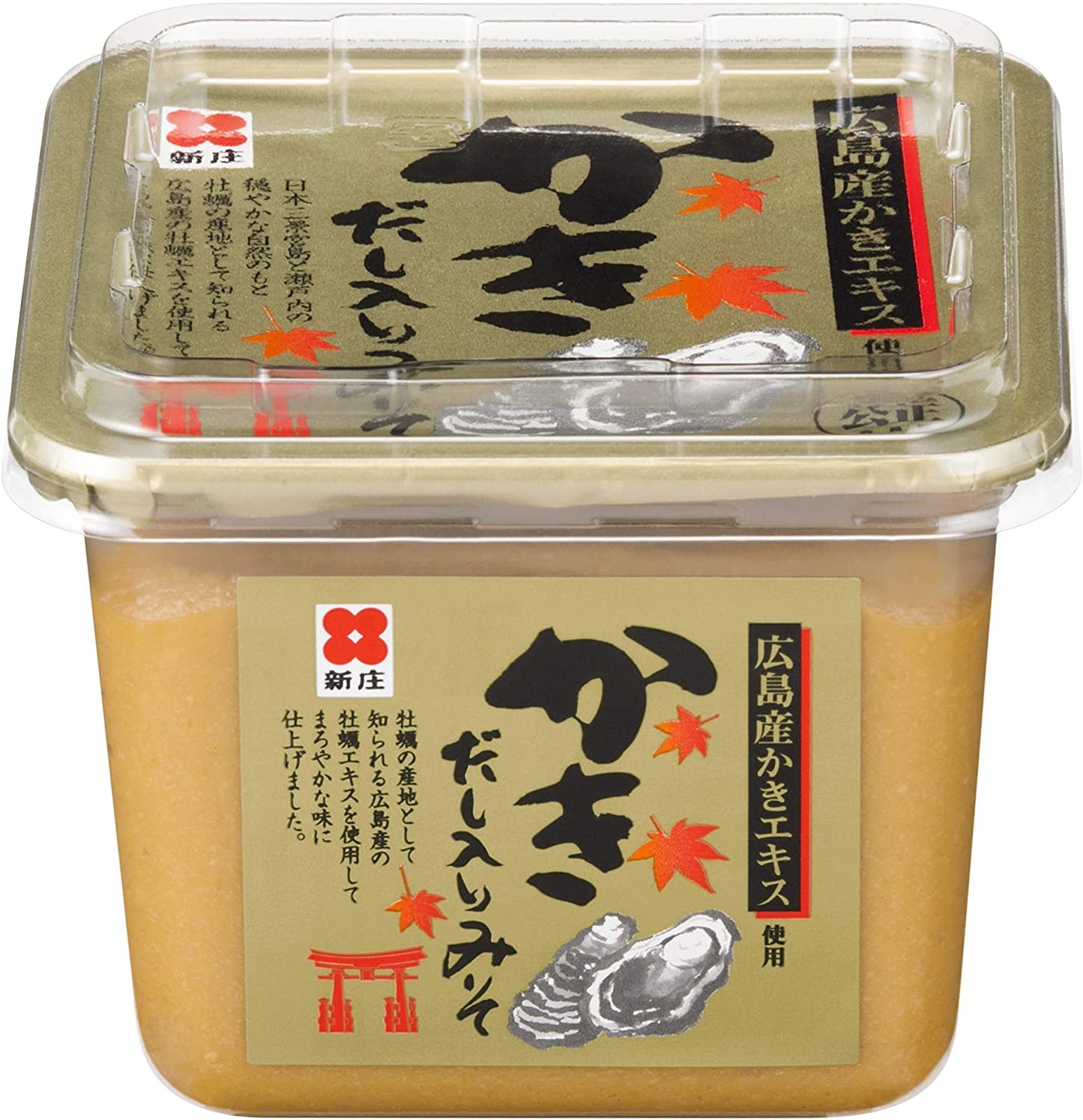 かきだし入りみそ 500g 新庄みそ 6個 送料込み だし入りだからそのままお湯に溶かすだけ みそ 牡蠣味噌 広島ブランド認定品