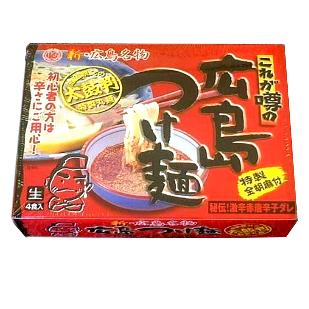 クラタ食品 広島つけ麺 特製ごま使用 生麺箱入り 4食 3箱セット