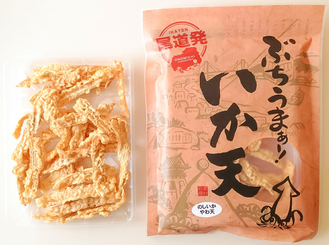砂田食品 尾道発ぶちうまぁ いか天 のしいかやわ天 65g 広島尾道名産 送料無料 おつまみ 魷脆餅 下酒菜 砂田食品