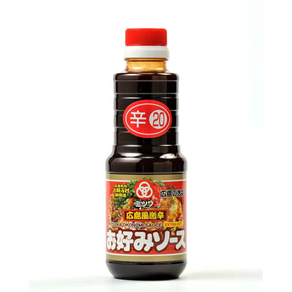お好みソース 広島風激辛 420g 3本 サンフーズ(株) 広島お好み村全店御用達
