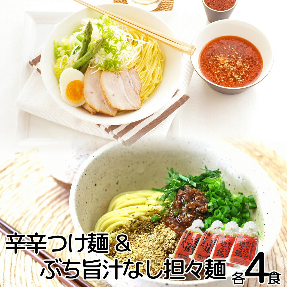なか川 汁なし担々麺×2 辛辛つけ麺×2 セットの商品画像