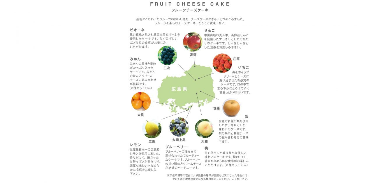 フルーツチーズケーキ 6種セット 2箱セット