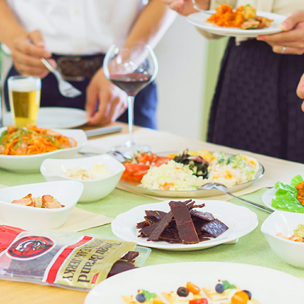 テングビーフジャーキー バラエティセット 5種類いろいろ 5袋 オリジナル、減塩、薄切り、柚子胡椒、HOT