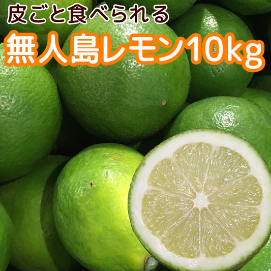 農園直送 広島産 無人島のレモン 約10kg 送料込み サイズいろいろ 皮まで食べられます 国産レモン 越智農園