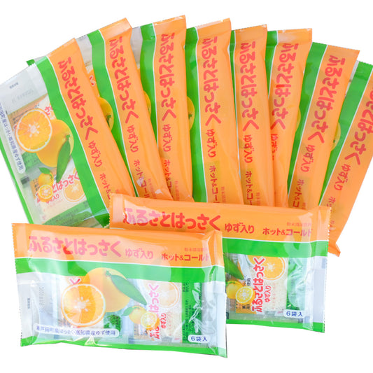 瀬戸田産はっさく使用 ふるさとはっさく ゆず入り 10袋セット(12g×6袋入×10) 粉末清涼飲料