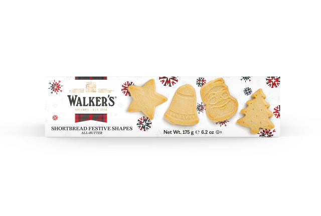 フェスティブシェイプ ショートブレッド ＃１４５８、 １７５ｇ ２個セット ウォーカー 送料無料 クリスマス walkers イギリス 英国王室御用達