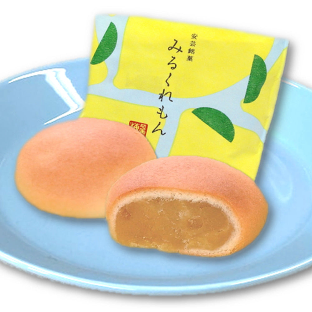 広島銘菓 安芸銘菓 みるくれもん 10個入り 瀬戸内産のレモンとミルクジャム使用 乳菓 平安堂梅坪 紙袋付き