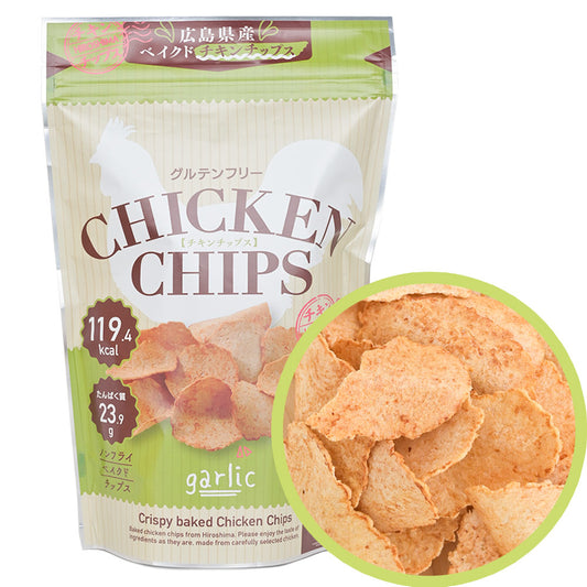 チキンチップス ガーリック ３０ｇ 送料込み 巴屋清信 高タンパク 低カロリー グルテンフリー