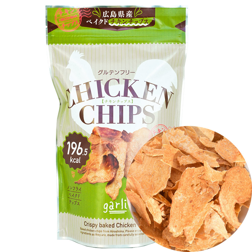 チキンチップス ガーリック ５０ｇ 送料込み 巴屋清信 高タンパク 低カロリー グルテンフリー