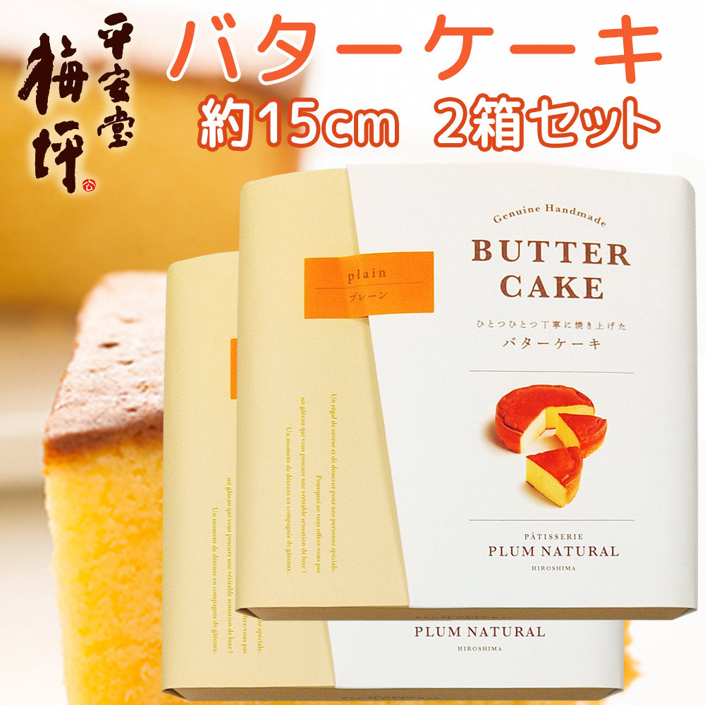 広島銘菓 バターケーキ 手提げ袋付き 送料込み 手土産 平安堂梅坪
