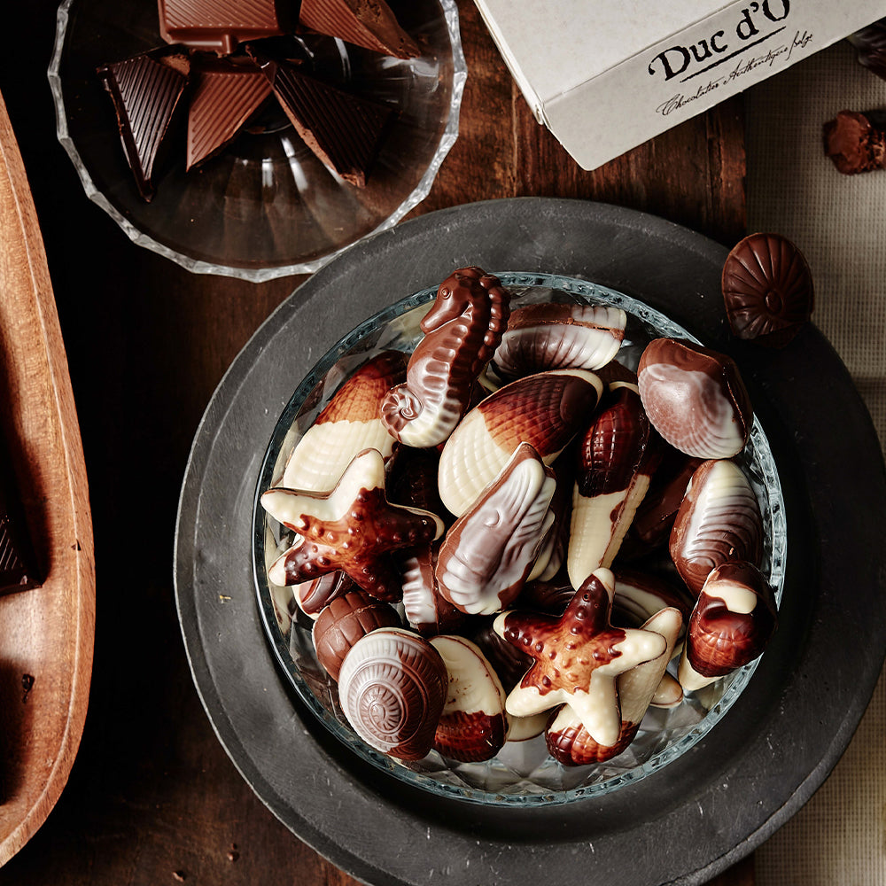 デュックドール ベルシャン シーシェル２５０ｇ２０粒  送料込み ベルギーチョコ Duc ｄ’O 輸入チョコ