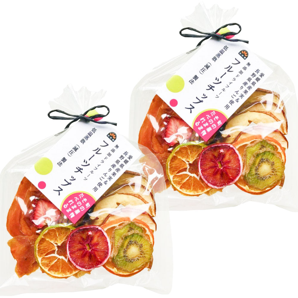 げんき本舗 【フルーツチップス】巾着 ６０ｇ 送料込み そのまま食べれる 砂糖 合成保存料 着色料 香料 不使用