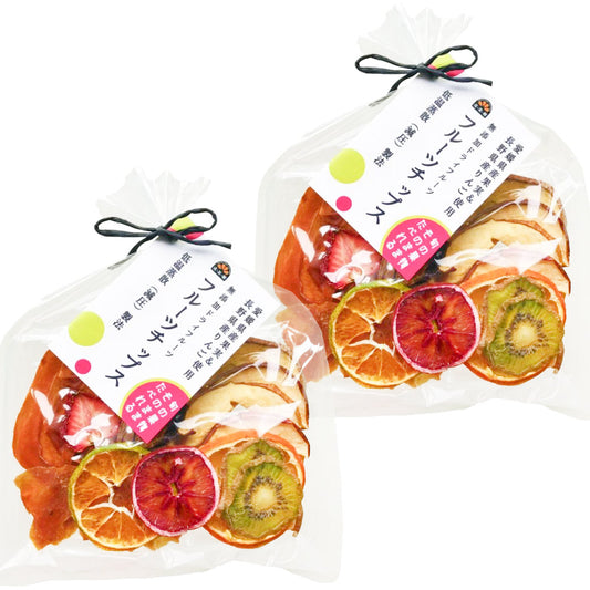 げんき本舗 【フルーツチップス】巾着 ６０ｇ 送料込み そのまま食べれる 砂糖 合成保存料 着色料 香料 不使用
