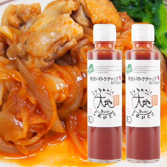 有機栽培の野菜を使用 有機トマトケチャップ １５０ｍｌ ２本セット 送料無料 センナリ 有機JAS認定 大地
