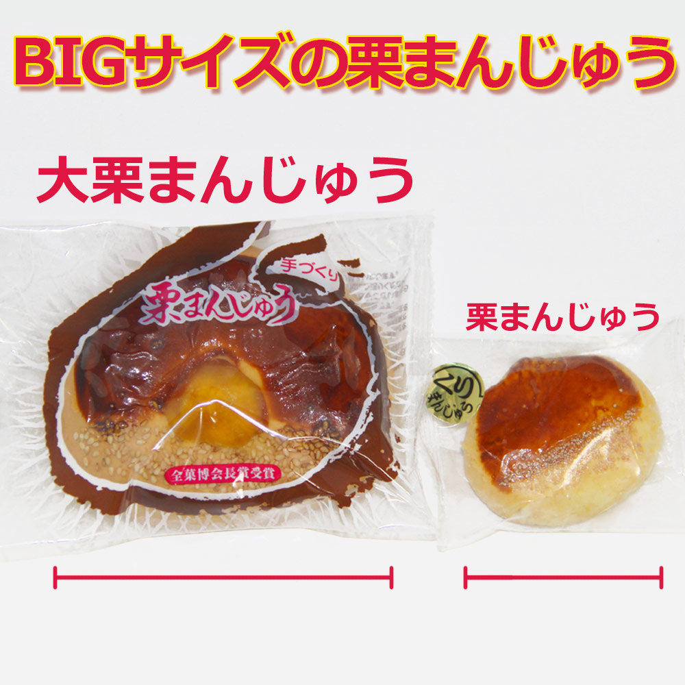 大栗まんじゅう 手作り ２３０ｇ 全菓博会長賞受賞 ４個セット 送料込み びっくり大きい饅頭 イベント 和菓子 手土産 お祝い お供え 法事