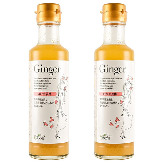 高知県産すりしょうがと純りんご酢などで造った飲みやすい のむ生姜酢 ２００ｍｌ ２本セット 送料無料 センナリ のむ酢 しょうが