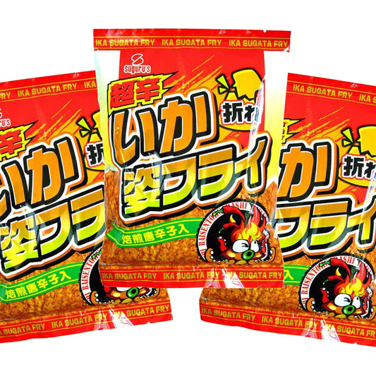 超辛いか姿フライ折れ １２０g ３袋セット 送料込み おやつ おつまみ スグル食品