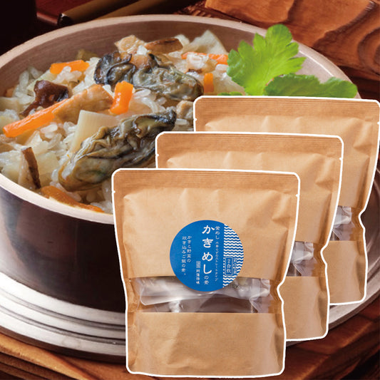 牡蠣めしの素 ２合炊 ３袋セット 送料込み 阿藻珍味 釜飯 牡蠣飯 炊き込みご飯の素