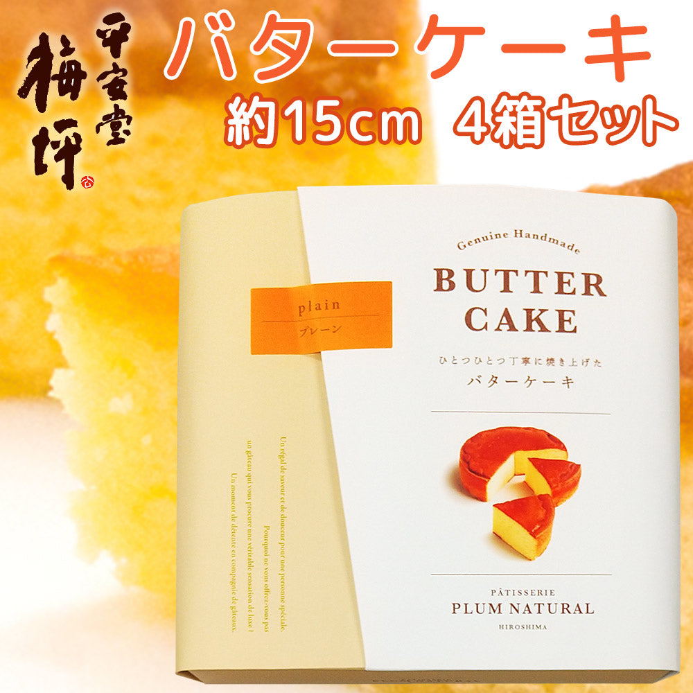 広島銘菓 バターケーキ 手提げ袋付き 送料込み 手土産 平安堂梅坪