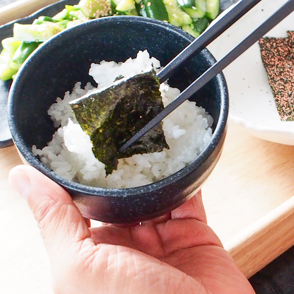 味付のり詰合せセット 6本入り かき風味 味付のり×2、本わさび葉付のり、かつお節付のり、姫ひじきの塩付のり、あまだれのり 和-6A