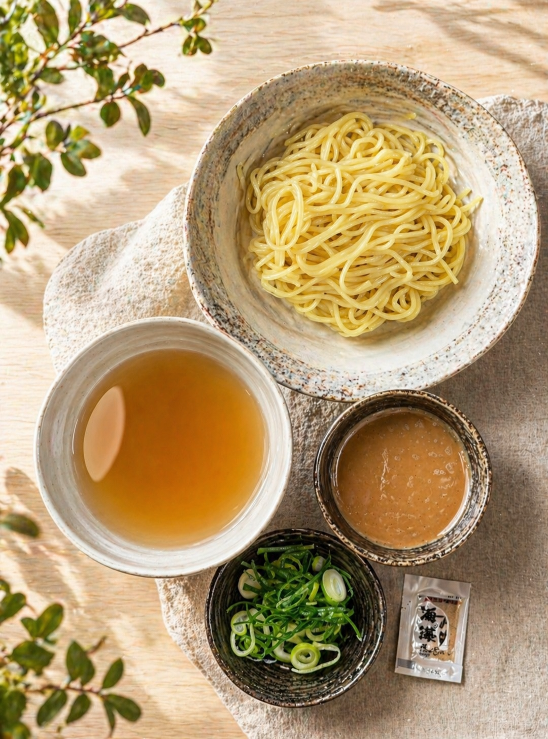 昆布水つけ麺 １人前  生麺 国産小麦100％使用 送料込み　ご当地ラーメン マルバヤシ