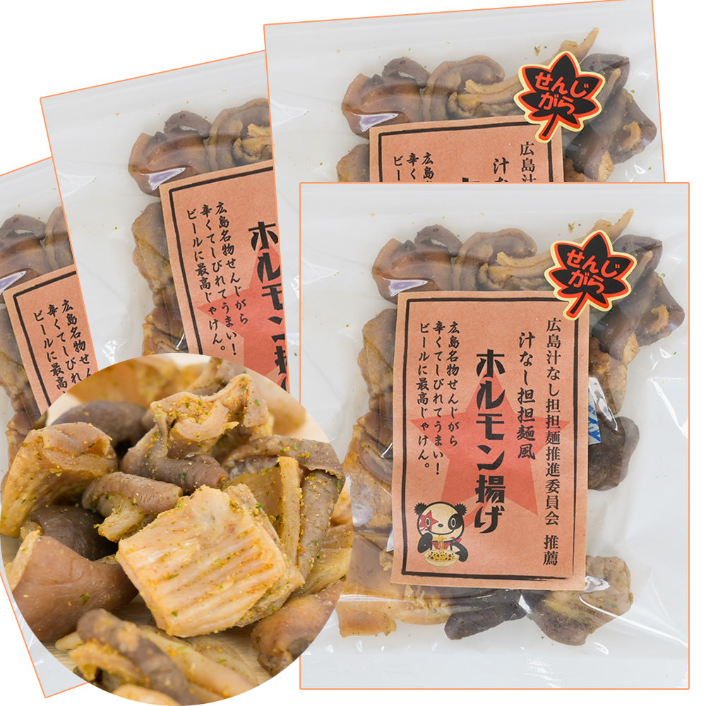 汁なし担担麺風ホルモン揚げ ５０ｇ 送料込み おつまみ おやつ スナック 担々麺 ケーエム商事 ポスト便