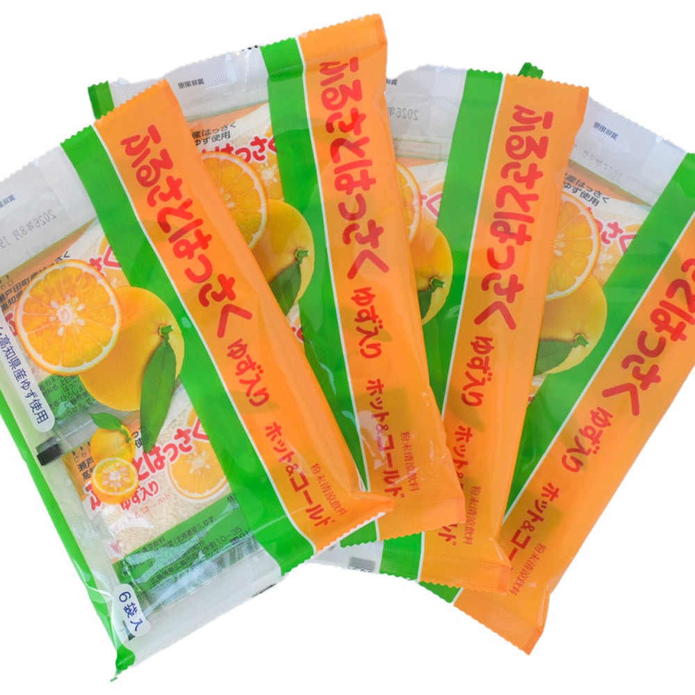 瀬戸田産はっさく使用 ふるさとはっさく ゆず入り 4袋セット(12g×6袋入×4) 粉末清涼飲料