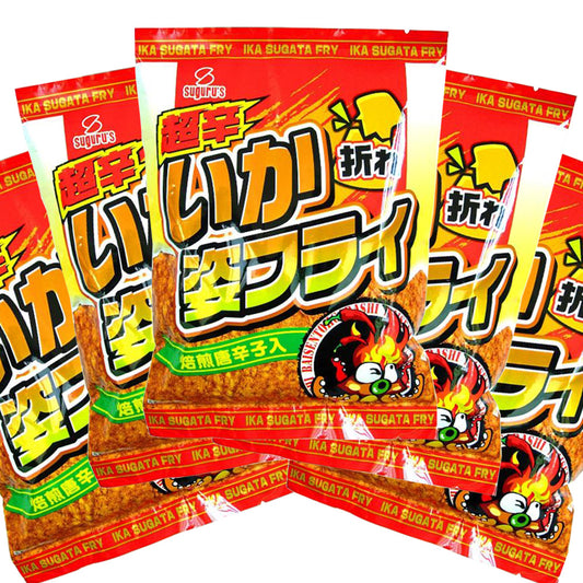 超辛いか姿フライ折れ １２０g ５袋セット 送料込み おやつ おつまみ スグル食品