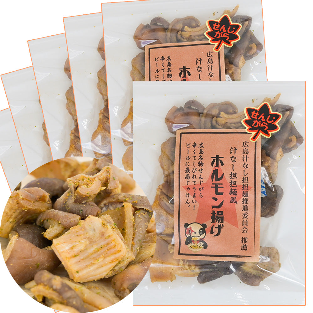 汁なし担担麺風ホルモン揚げ ５０ｇ 送料込み おつまみ おやつ スナック 担々麺 ケーエム商事 ポスト便