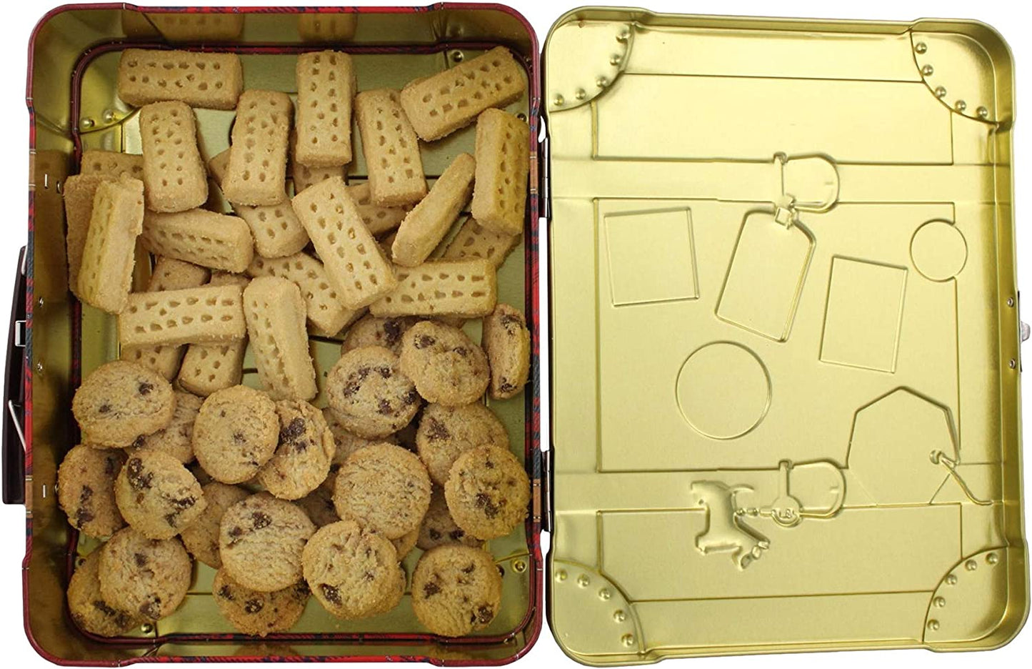 ウォーカー クリスマス スーツケース缶 ２１９ｇ ２缶セット 送料無料 クリスマス walkers イギリス 英国王室御用達