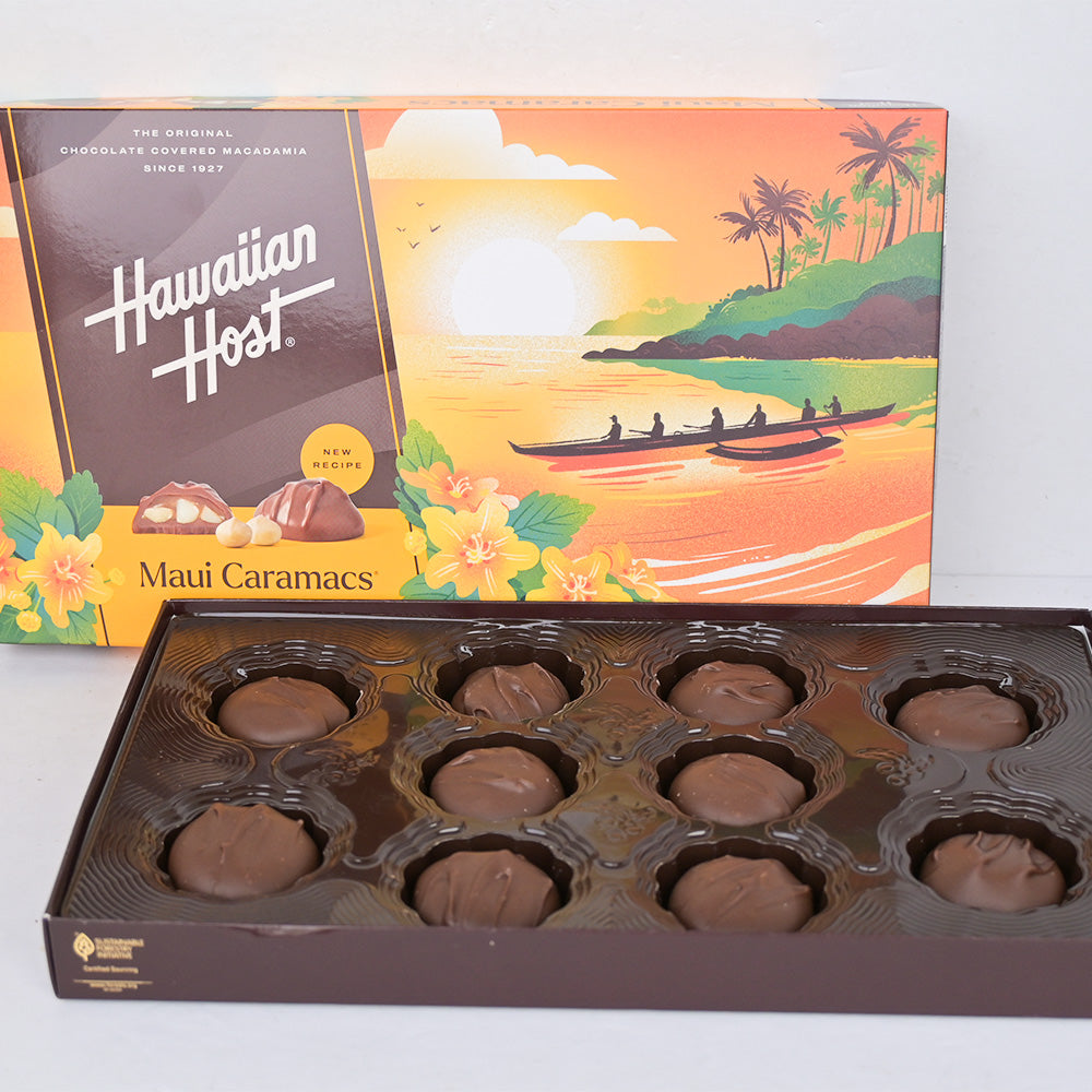 ハワイアンホースト マウイキャラマックス １０粒 送料込み マカダミアナッツチョコレート ハワイお土産 キャラメル