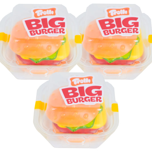 トローリ グミ ビッグバーガー ５０ｇ ３個 送料無料 パーティーグミ 海外グミ 輸入グミ ハンバーガーグミ 変わり種グミ SNS