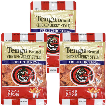 テング チキンジャーキースタイル フライドチキン味 ５０ｇ 送料込み おつまみ 天狗 ポスト便