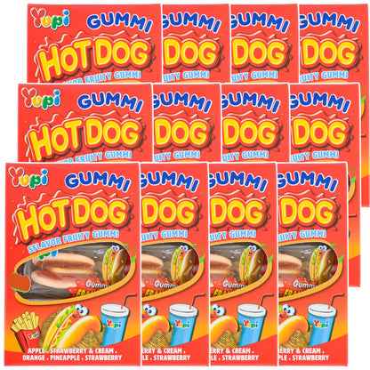 EIM YUPI グミホットドッグ３Ｐ 送料無料 パーティーグミ 海外グミ 輸入グミ エイム ユピ 変わり種グミ SNS