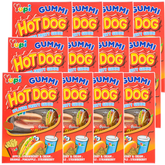 EIM YUPI グミホットドッグ３Ｐ 送料無料 パーティーグミ 海外グミ 輸入グミ エイム ユピ 変わり種グミ SNS