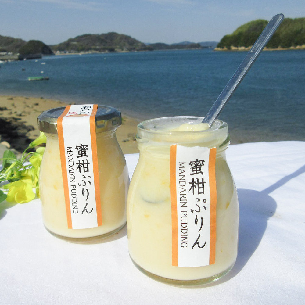 瀬戸内 愛情たっぷりぷりん 1箱3個入 2箱セット 万汐農園 檸檬・八朔・蜜柑 送料無料 お取り寄せ レモン はっさく みかん プリン 尾道 向島