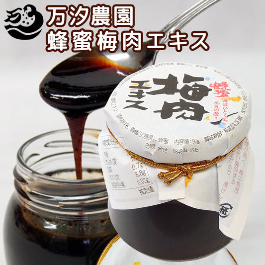 蜂蜜梅肉エキス 90g 万汐農園 送料無料 毎日ひとくち元気の源 お取り寄せ はちみつ 尾道 向島
