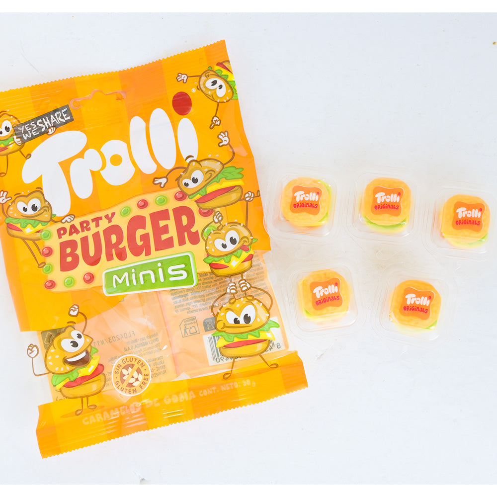 トローリ グミ パーティバーガーミニ ５０ｇ 送料無料 パーティーグミ 海外グミ 輸入グミ ハンバーガーグミ 変わり種グミ SNS