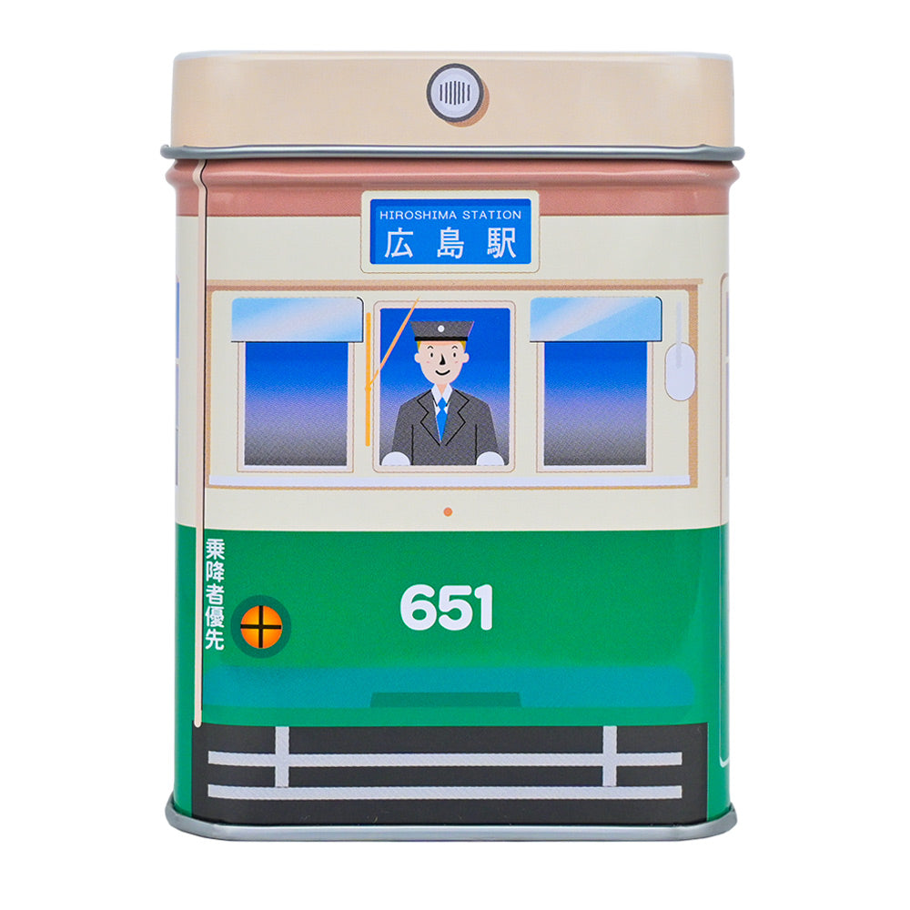 モーツアルト 電車缶クッキー ６５１缶 2缶セット 送料無料 広島お土産 からす麦 バッケンモーツアルト ひろでん